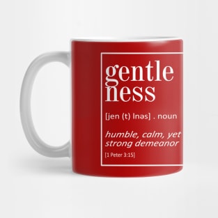 Gentleness - 1 Peter 2:15 - Bible Quotes Mug